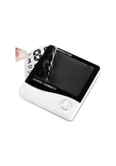 5 Adet Dijital Termometre Sıcaklık Ve Nem Ölçer Masa Saati Alarm
