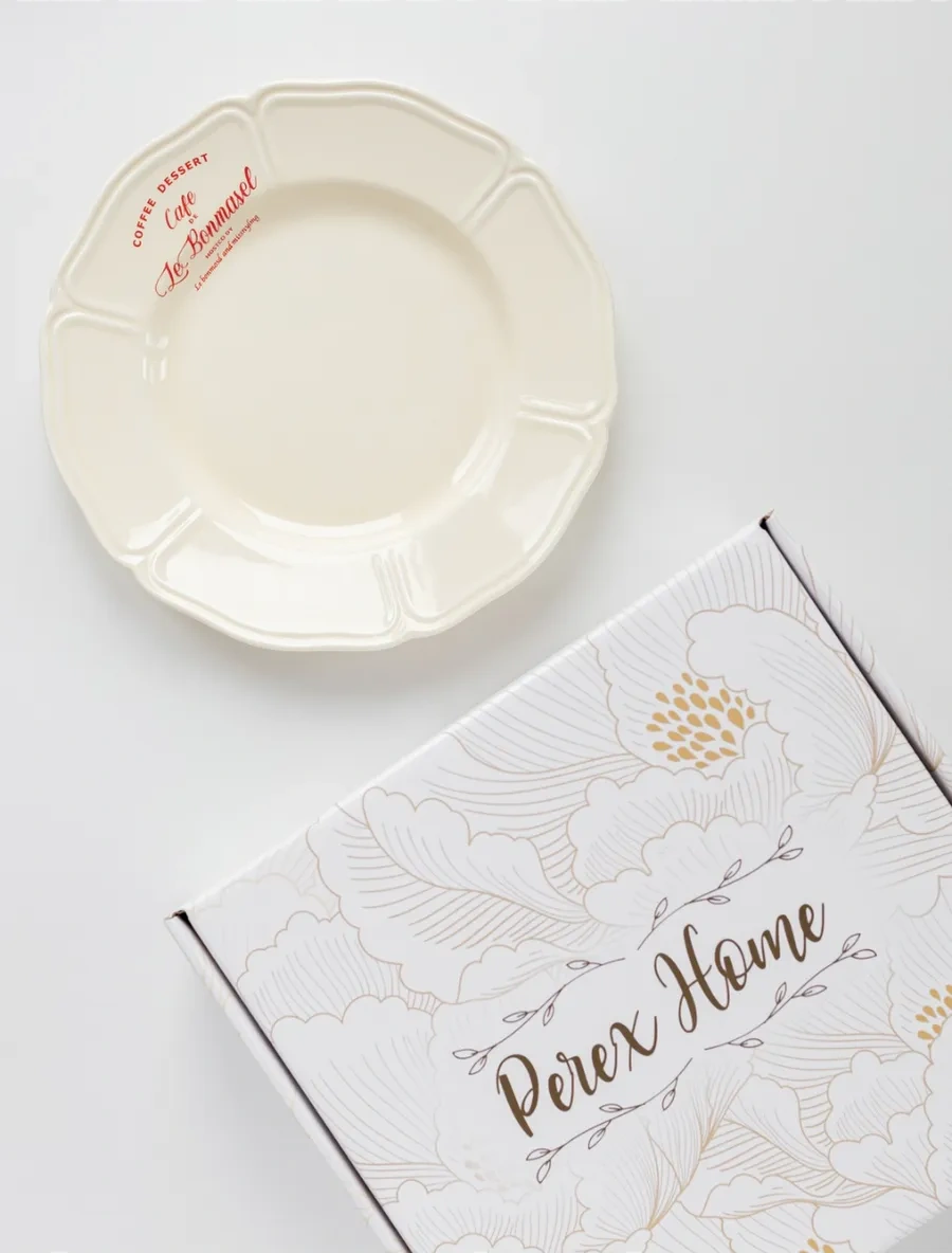 Perex Seramik Tabak Seti 2 Adet, 22 Cm 348951468 Sütlü