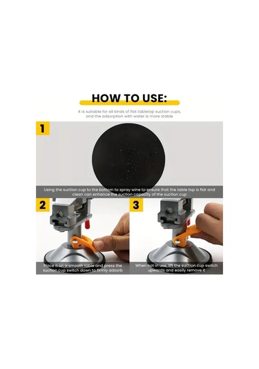 Xuweiwei Siyah 360 Dönebilir Mini Masa Mengenesi Emme Tabanlı Ayarlanabilir Çeneli