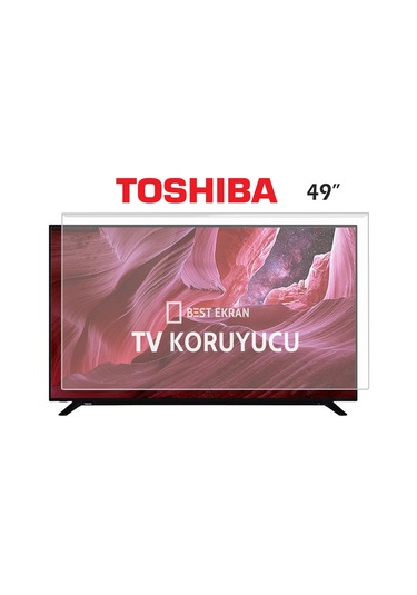 Toshiba 49" İnç 124 Cm Tv Ekran Koruyucu Kırılmaz Paneli