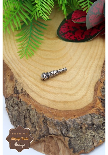 Midyat Nurtaş Gümüş Elif Vav İşlemeli 925 Ayar Gümüş Tesbih İmamesi 201023442