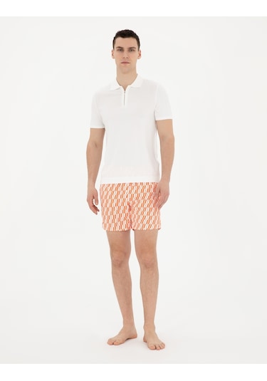 Pierre Cardin Erkek Yavruağzı Deniz Şortu 50288231-vr053 Somon