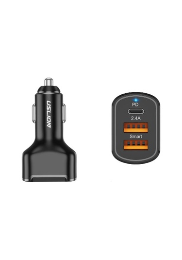 Uslıon Max 30W Çift Usb ve Pd Araç Şarj Cihazı