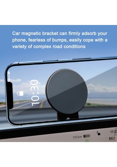 Geeksen 90 Dönebilen Manyetik Araç Telefon Tutucu - Hafif Alüminyum Ve Silikon Malzeme
