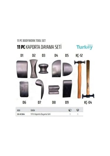 RİCO 11 Parça Kaporta Dayama Seti