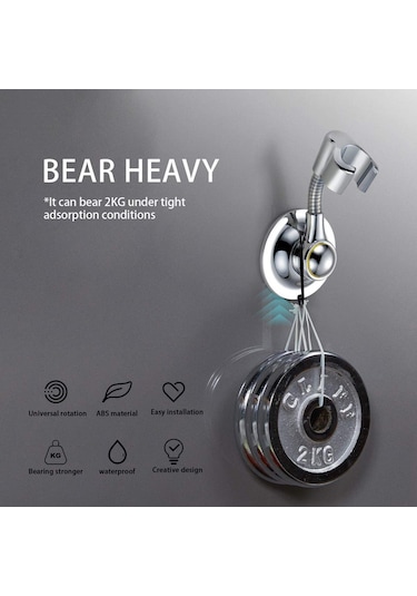 Suntek Banyo Ayarlanabilir Duş Başlığı Tutucu Braketi Vantuz