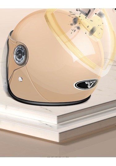 Eternal Luck Yetişkin Dört Mevsim Açık Motosiklet Kaskı Pembe