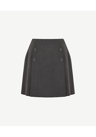 Yargıcı A Form Normal Bel Etek 25kket4037x 005 Gri