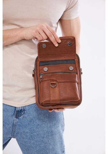 Derinss Deb5121 Hakiki Deri Taba Erkek El Ve Omuz Çantası 001