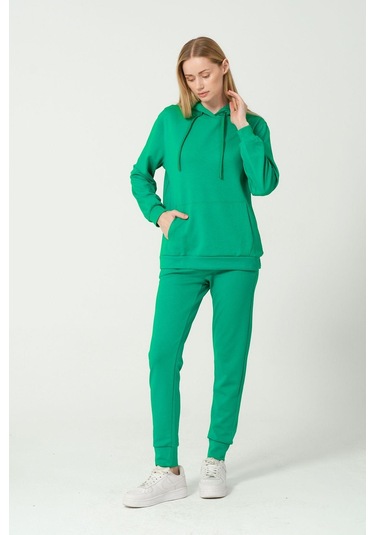 Kadın Yumuşak Kumaş Eşofman Takımı Eşofman Altı Ve Sweatshirt Çok Renkli