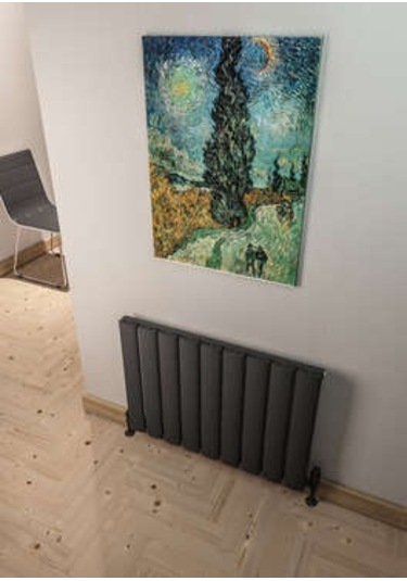 Warma Serez Yatay Alüminyum Radyatör 850x600 Pütürlü Antrasit 7946