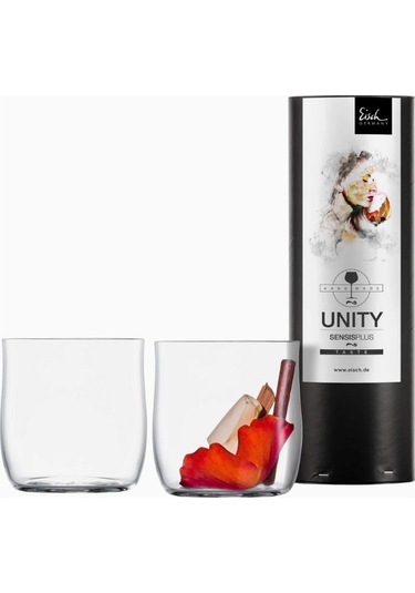 Eisch Germany Eısch Germany Unity Sensisplus 2 Li Bardak Seti, El Yapımı Kristal, Hediye Tüpünde Meşrubat Bardakları Şeffaf