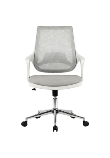 Mix White Çalışma Sandalyesi Ofis Koltuğu Gri