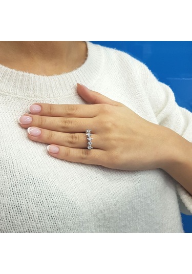 Lova H Renk 0,90 Karat Pırlanta Beştaş Yüzük - 1070137