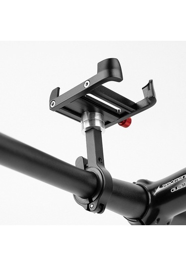 Ebitda Promend Sjj-275 Alüminyum Bisiklet Telefon Tutucu, 55-100mm Cep Tel. Uygun, Siyah Gidon Uygun Siyah