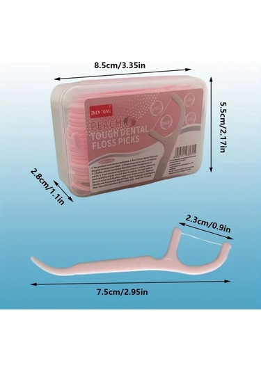 Willowhaven 50 Adet Rastgele Aromalı Diş İpi Çubukları Derin Temizlik Ev Seyahat Ağız Bakımı