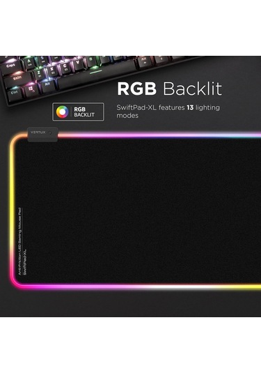 Vertux Swiftpad-xl, Led Genişletilmiş Oyun Fare Altlığı, Optimum