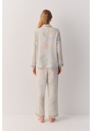 Suwen Emory Maskülen Pijama Takımı Sh26114660b1194 Yeşil Desenli