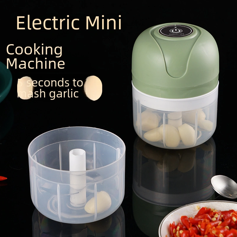 Lemestar Mini Elektrikli Sarımsak Dilimleyici - Kablosuz 250ml Yeşil Mutfak Aleti, Hızlı Sarımsak Hazırlama, Ev Ve Profesyonel Kullanım Siyah