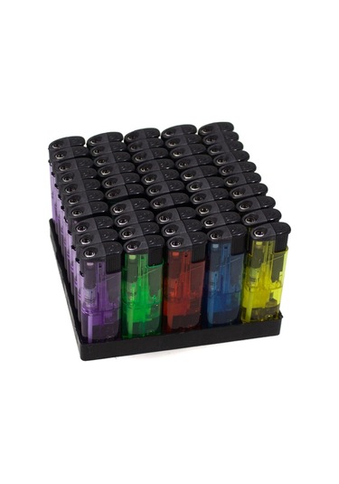 Mixoyuncak Çakmak  Turbo 2000 Rüzgarda Sönmeyen Şeffaf Çakmak 50'Li