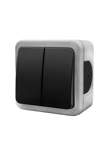 Nead Multima Siyah/gri Sıva Üstü Komütatör Nead 92-52-03