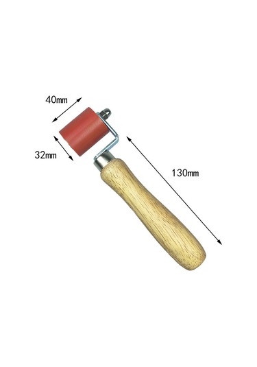 Xiyyadms 40mm Geniş Kırmızı Silikon Baskı Rulmanı - Su Geçirmez Membranlar İçin Isı Dayanıklı Kaynak Aleti Parçası
