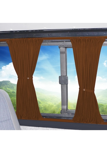 Pandami Opel Vivaro A 2001-2014 Uyumlu Taba Raylı Oto Perde Takımı