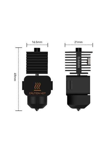 Moly Hotend Seti Bambu Lab A1/a1 Mini İçin, 0.2mm Sert Çelik Nozul