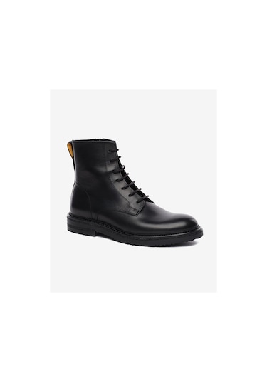 Greyder Erkek Siyah Hakiki Deri Military Bot 5k1yb18722 7961 Sıyah
