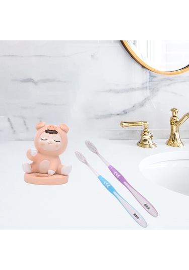 Pazly Vanity Tutucu Suntek Sevimli Pig Diş Fırçası Otel İçin Pr Diğer