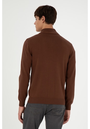 U.s. Polo Assn. Erkek Kahverengi Hırka Triko 50298268-vr029 Kahverengi
