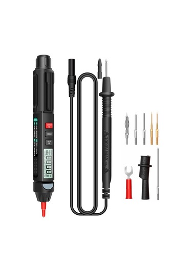 Agoodshop A3007 6000 Sayım Dijital Kalem Multimetre - Siyah