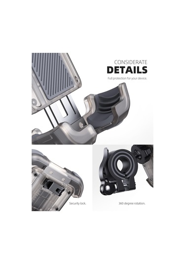 Lamicall Motosiklet Ve Bisiklet Telefon Tutucu Ayarlanabilir Bp03t Transparan