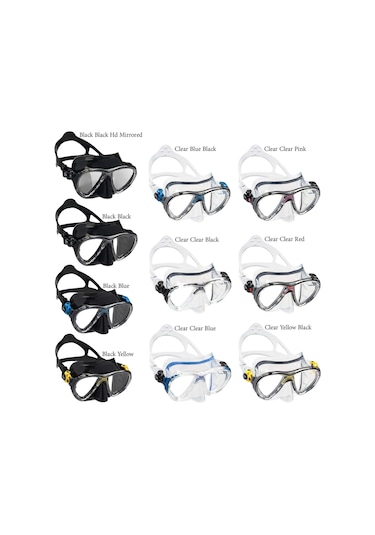 Albashop Cressi Big Eyes Evolution Dalış Maskesi Clear-Clear-Pink