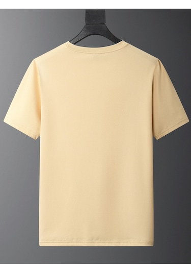 Unisex Face The Future Baskılı Oversize Tshirt Bej
