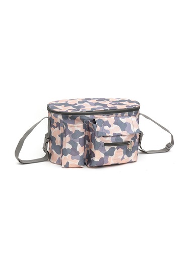 Teltree Çocuk Arabası Askılı Çantası, Çok Amaçlı Bebek Malzemeleri Saklama Torbası, Oxford Kumaş, Camo Desenli, Sürtünmeye Dayanıklı, Sıkı Tutuş, Yolculuk Kolaylığı Çok Renkli