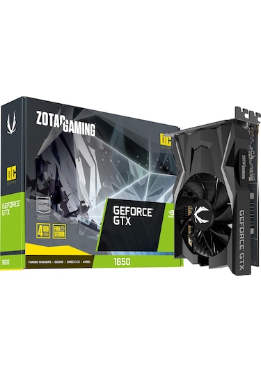 Zotac NVIDIA GeForce GTX 1650 Gaming OC ZT-T16520F-10L 4 GB GDDR6 128 Bit Ekran Kartı