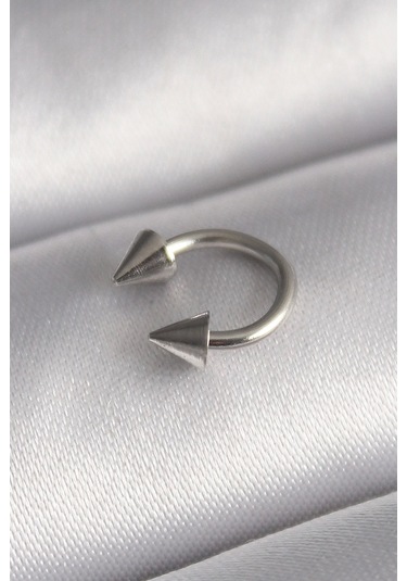 Ceylan Adam 316l Çelik Gümüş Renk Halka Çivi Model Kadın Piercing Çok Renkli