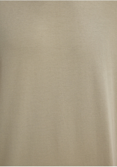 Mavi - Bisiklet Yaka Bej Basic Tişört 0611596-70360 Bej
