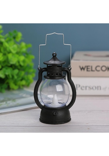 Suntek Magideal Fener Led Yağ Lambası Masa Sundurma Kabin Siyah