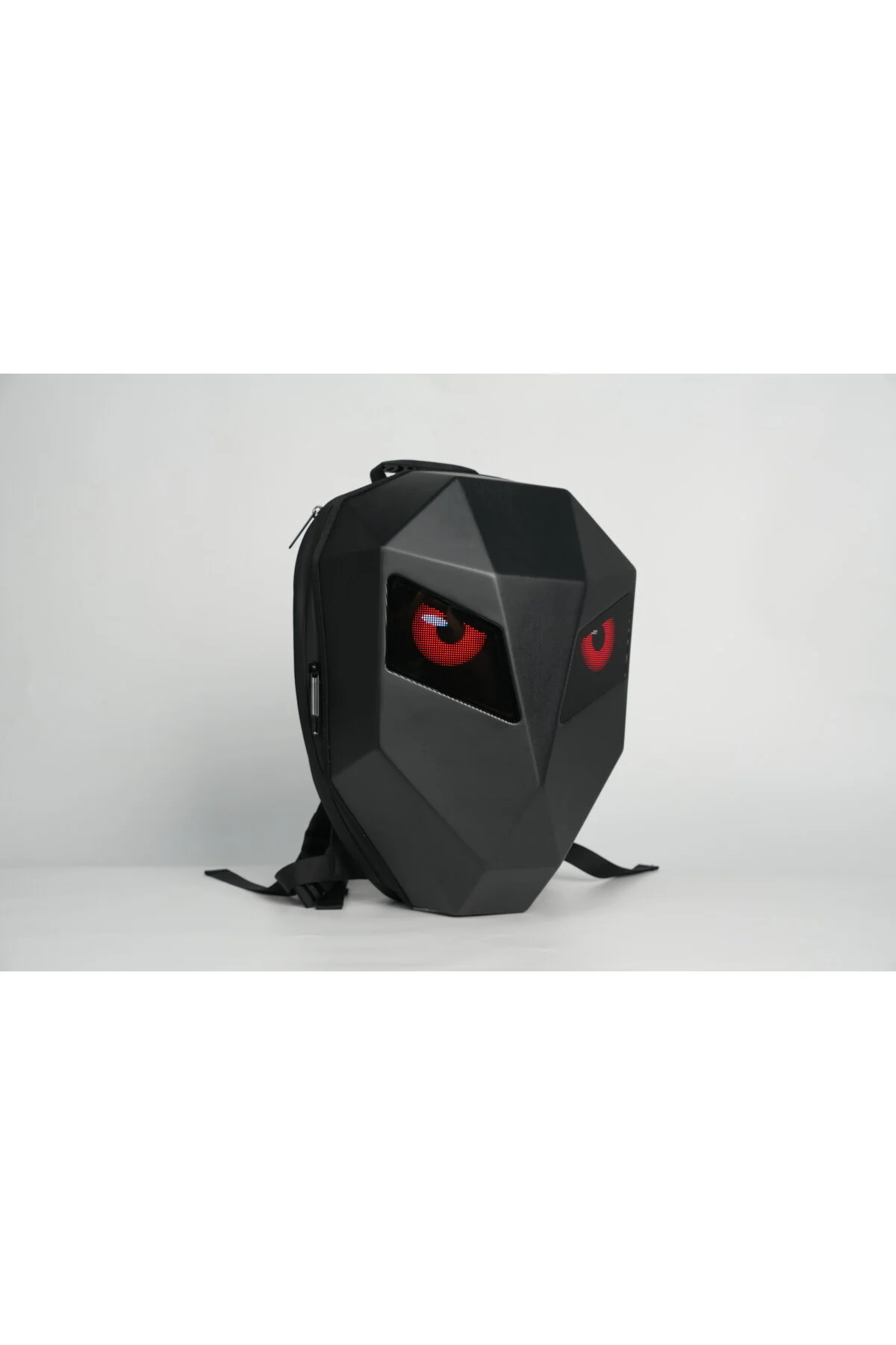 Led Se Göz Maskeli Akıllı Sırt Çantası Sert Kasa, Usb Şarj Girişli Siyah