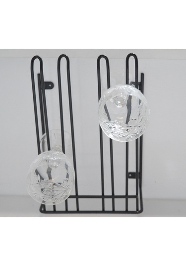 Siyah 2 Bölmeli Bar Kadehlik Bardaklık