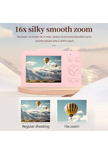 4k Dijital Kamera Taşınabilir Dijital Video Kamera 48mp 2.8 İnç Ips Ekran16x Zoom