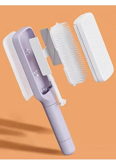 Moveevo Kendi Kendini Temizleyen Geri Çekilebilir Masaj Tarağı Saç Aleti