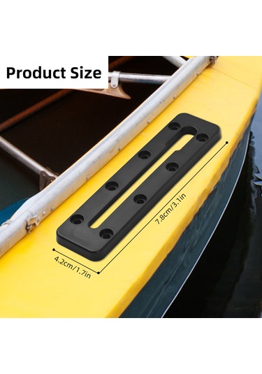 Vkemall Deniz Koşullarına Dayanıklı Kayak Ray Sistemi - 2'li Set, Vida Dahil