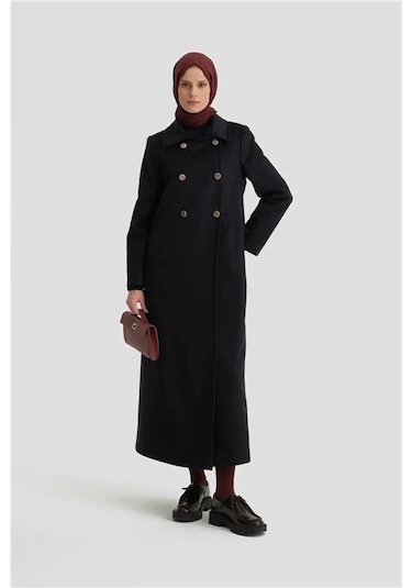 Armine Kruvaze Manto 24k8100 Lacivert Lacivert