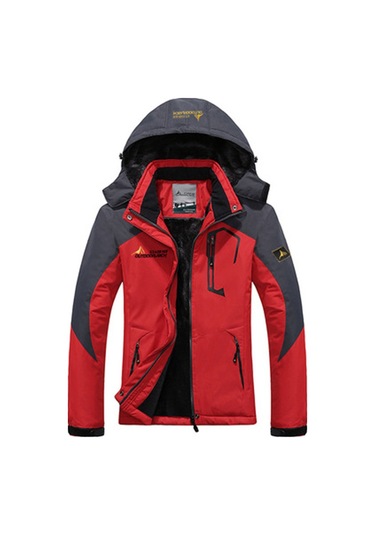 Kadın Outdoor Ceketi, Kayak Dağcılık Ceketi Kırmızı Kırmızı