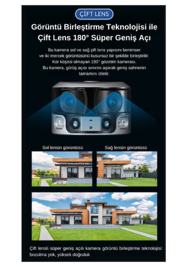 Bester 4k/8mp 4g Simkartlı ,data Hatlı Panoramik Solar Güneş Ener