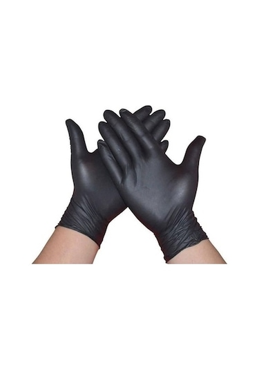 Has-Pet Pudrasız Siyah Nitril Muayene Eldiveni 100'lü x 20 Paket