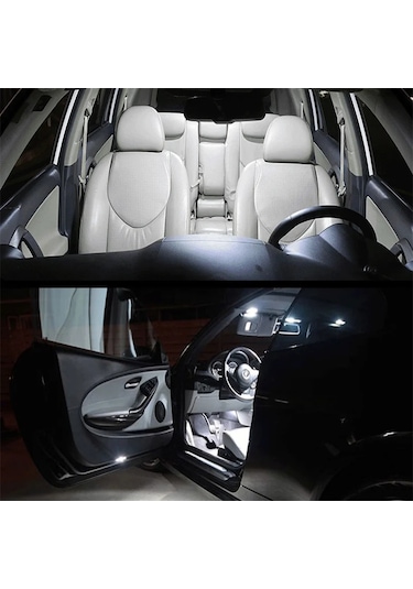 Mercedes Benz W168 W169 W176 W245 W246 A B Araba Iç Led Lambası Canbus 6000k White B Class W246 -11pcs 1 Piece Set